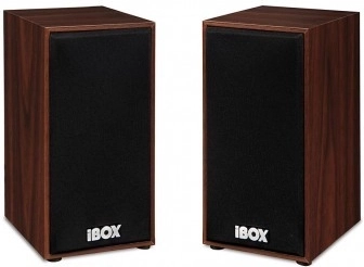 Ξύλινα στερεοφωνικά ηχεία 2.0 iBOX SP1, καφέ