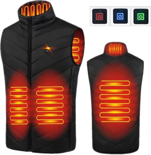 Unisex θερμαινόμενο γιλέκο USB, μέγεθος 2XL