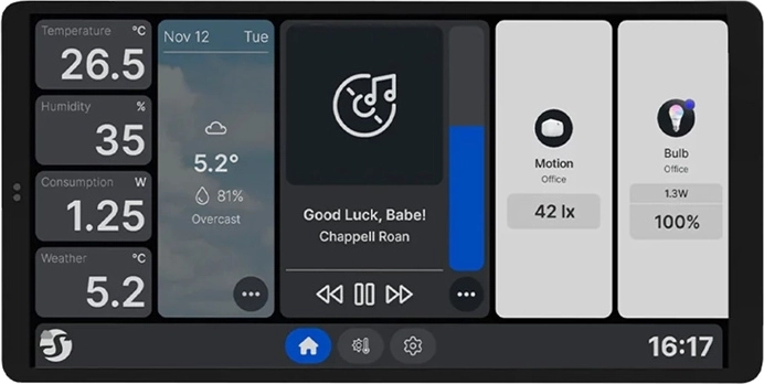 Shelly Wall Display X2 επιτοίχιος πίνακας αφής Wi‑Fi/Bluetooth (λευκός)