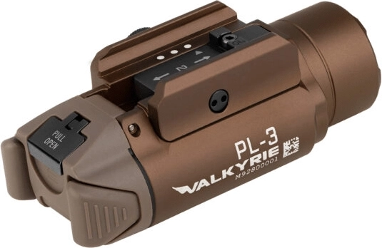 Τακτικό φωτιστικό όπλου Olight PL-3R Valkyrie Desert Tan, επαναφορτιζόμενο 900 mAh