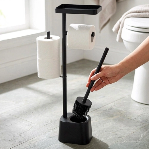 Σιλικονούχα βούρτσα WC για εύκολο καθάρισμα