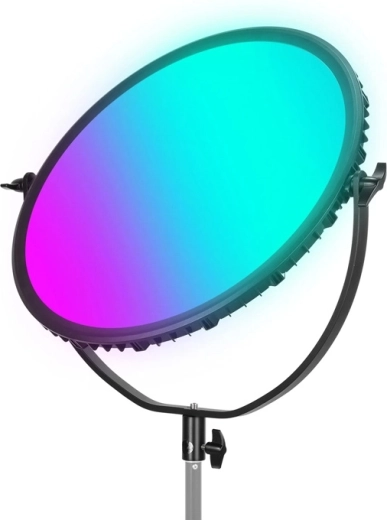 Neewer gr18c στρογγυλό πάνελ RGB LED με πλευρικό φωτισμό