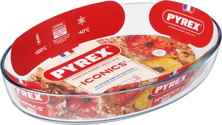 Οβάλ γάστρα/σκεύος ψησίματος PYREX 4,2 l γυαλί 40 × 27 × 7 cm