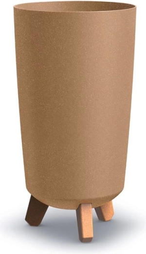 Γλάστρα σε ποδαράκια Gracia Tubus Slim Eco Wood 19,5 cm naturo