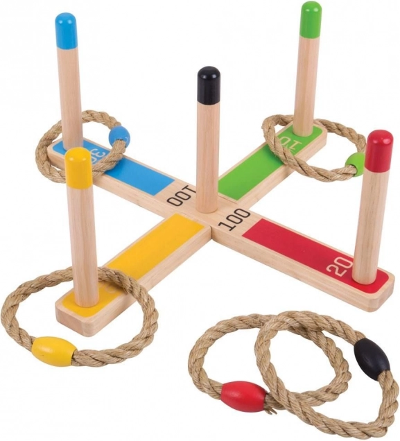 Ξύλινο παιχνίδι ρίψης κρίκων BIGJIGS TOYS