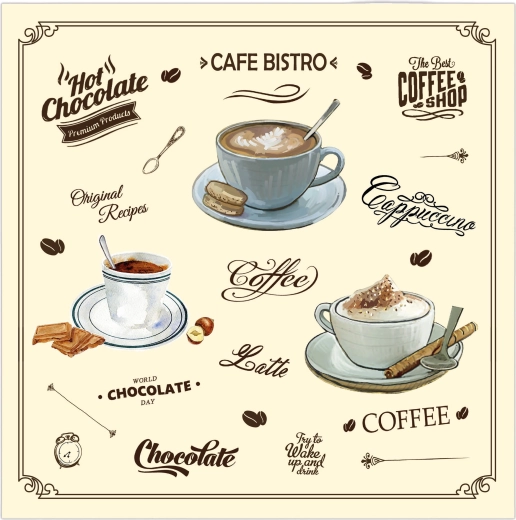 Χαρτοπετσέτες 3 στρώσεων Café Bistro 33 × 33 cm