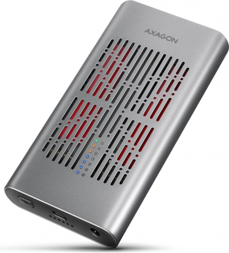 Axagon Clone Master αλουμινένιο εξωτερικό περίβλημα για δύο NVMe M.2 SSD USB‑C 3.2 Gen 2x2 20 Gbps