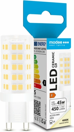 Λάμπα LED G9 4,3 W ουδέτερο λευκό Modee Lighting
