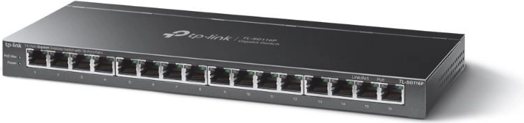 Μη διαχειριζόμενος διακόπτης PoE+ 16× Gigabit