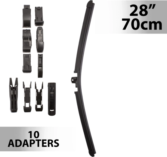 Υαλοκαθαριστήρας Carguard 28″/70 cm με 10 αντάπτορες