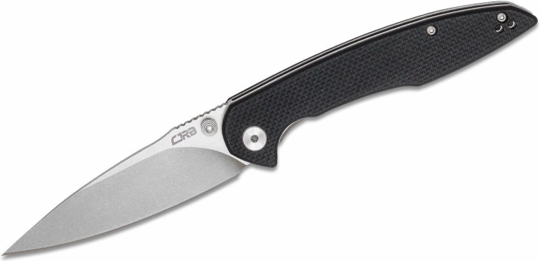 Αναδιπλούμενο μαχαίρι CJRB Centros D2, stonewash, μαύρο G10