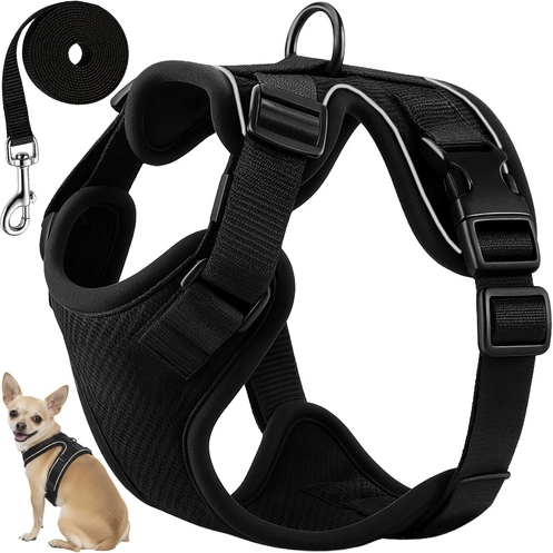 Σαμάρι (harness) χωρίς πίεση για σκύλο και γάτα Purlov Guard XS με λουρί