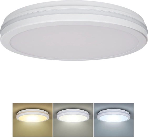 Solight LED φωτιστικό οροφής Gari 44 W 3960 lm 3CCT IP65 40 cm λευκό