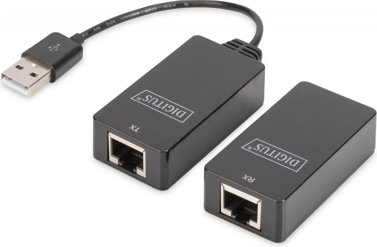 Επέκταση USB DIGITUS για μετάδοση έως 45 m, μαύρη