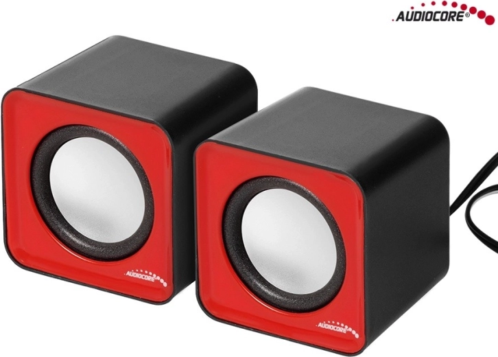 Ηχεία υπολογιστή Audiocore AC870R 6 W USB (ασημί-μαύρο)