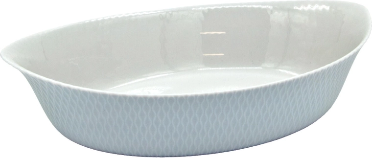 Οβάλ ταψί φούρνου SMART CUISINE WAVY GRANIT 32 × 20 × 7,4 cm, γκρι