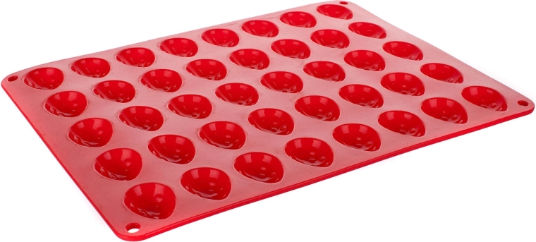 Φόρμα σιλικόνης για καρυδάκια Culinaria Red 40 τεμ.
