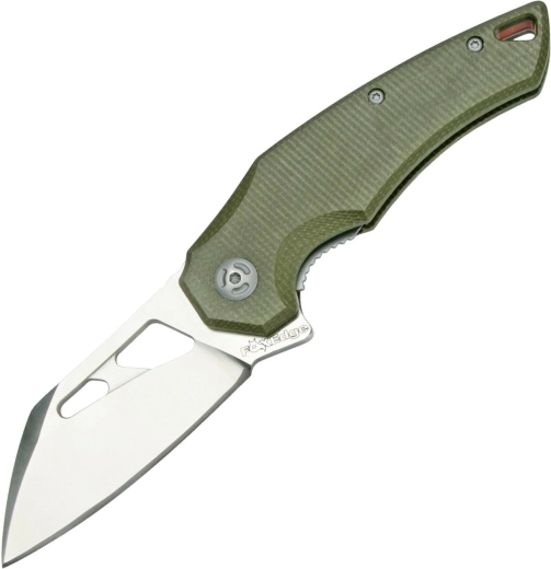 Πτυσσόμενο σουγιάς τσέπης Fox Knives Atrax MOD Edge 8 cm, πράσινη micarta