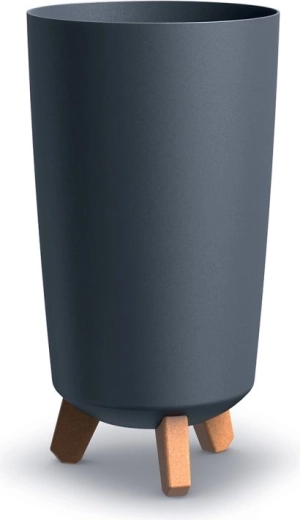 Γλάστρα Gracia Tubus Slim 19,5 cm ανθρακί