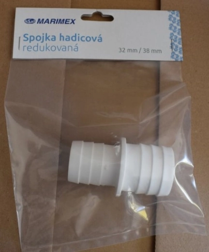 Μειωτικός σύνδεσμος σωλήνα 32/38 mm λευκός