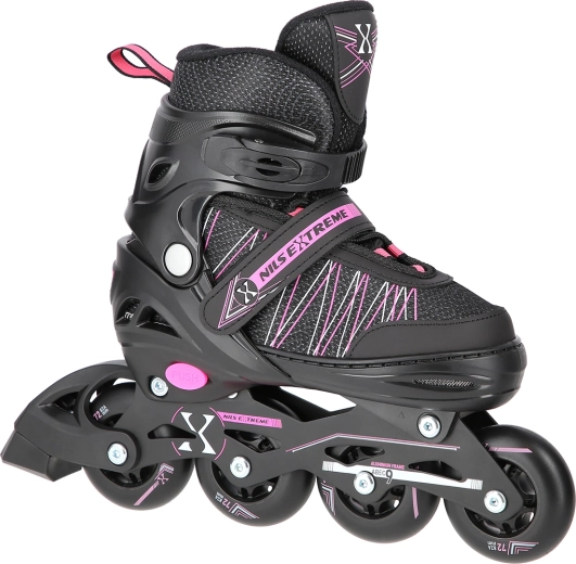 Πατίνια inline και παγοπέδιλα 2σε1 NILS Extreme – Ροζ
