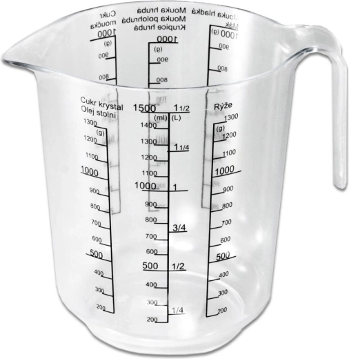 Πλαστική μεζούρα 1,5 l με εκτύπωση