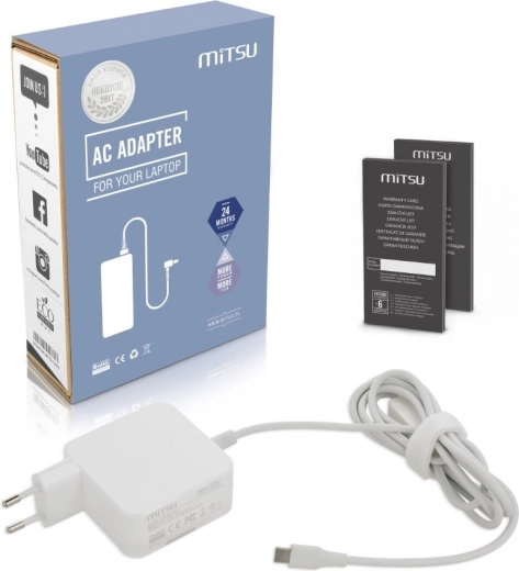 Λευκός φορτιστής USB Type-C 45W