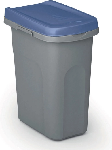 Κάδος διαλογής απορριμμάτων HOME ECO SYSTEM 25 l, γκρι με μπλε καπάκι