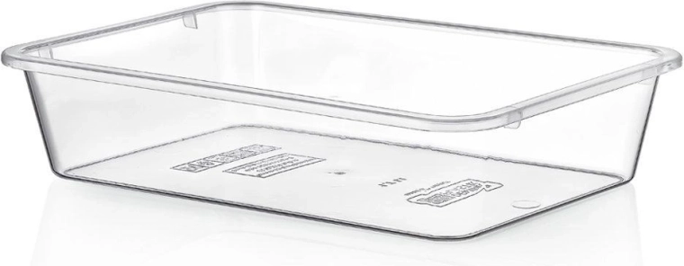 Οργανωτής ψυγείου 35 × 25 × 7 cm, 4,5 l – διάφανο πλαστικό κουτί χωρίς BPA