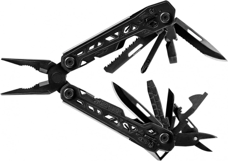 Multitool Gerber Truss Black – μαύρο πολυεργαλείο με 17 λειτουργίες και θήκη