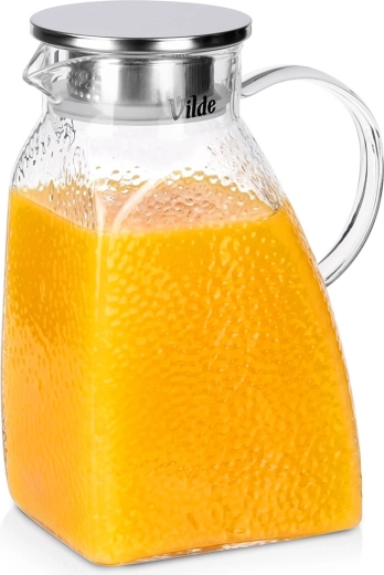 Γυάλινη κανάτα Vilde με καπάκι για ψυγείο 1,8 l