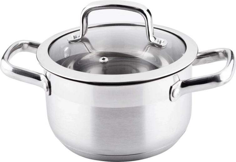 Lamart Prestige ανοξείδωτη κατσαρόλα με γυάλινο καπάκι 2,5 l