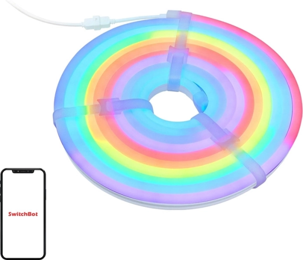 SwitchBot νέον έξυπνη ταινία LED RGBIC neon rope light 5 m (Matter)