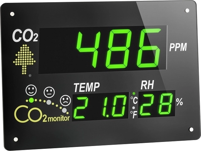 Ένδειξη ποιότητας αέρα TFA AirCO2ntrol με μέτρηση CO2, θερμοκρασίας και υγρασίας
