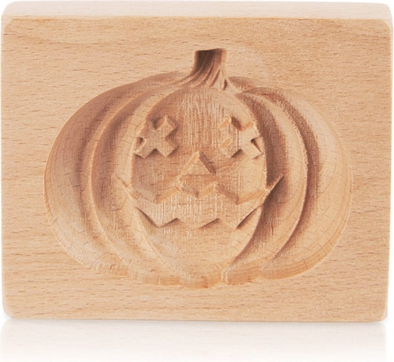 Ξύλινη σφραγίδα για μπισκότα Halloween κολοκύθα 10 × 8 cm