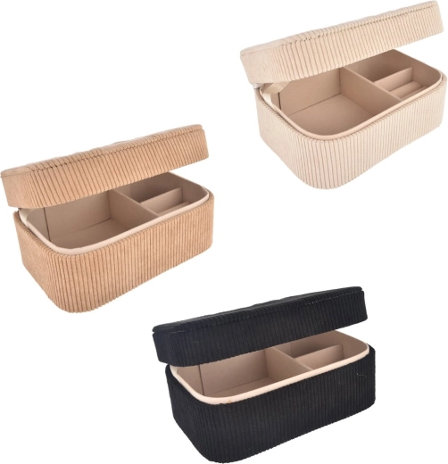 Κοσμηματοθήκη από πολυεστέρα 19 × 14 × 8 cm (3 παραλλαγές)