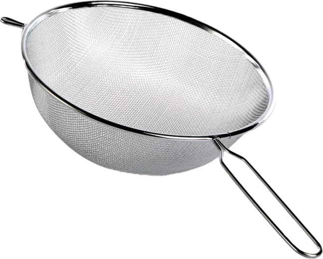 Μεταλλικό κουζινικό σουρωτήρι με λαβή 23 cm