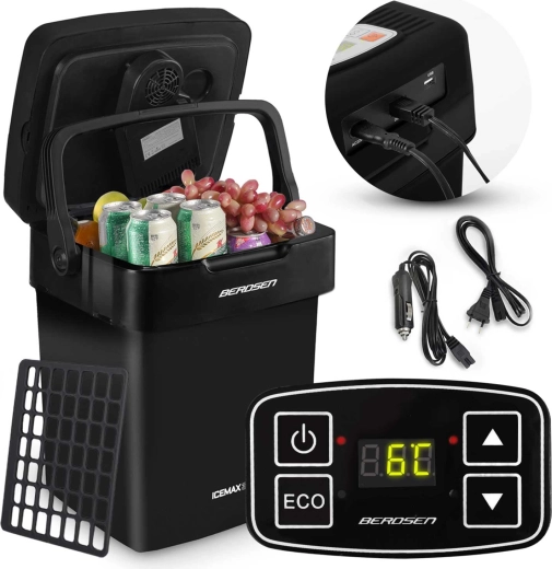 Φορητό ψυγείο αυτοκινήτου BERDSEN ICEMAX 29 l με λειτουργία ECO – μαύρο