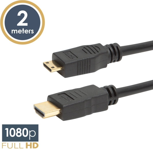 Καλώδιο Mini HDMI με micro HDMI, 2 m