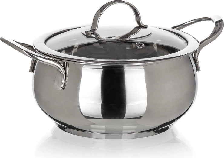 Ανοξείδωτη κατσαρόλα με γυάλινο καπάκι 14 cm 1,2 l PICCOLO