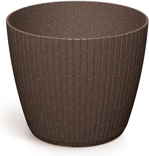 Γλάστρα Lamia Eco Wood 11,9 cm – καφές