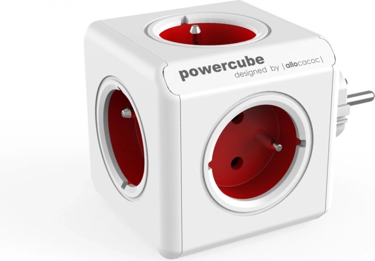 Πολύπριζο POWER CUBE Original, κόκκινο