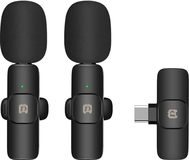 Ασύρματο μικρόφωνο πέτου lavalier USB‑C Puluz για Android (διπλό σετ)