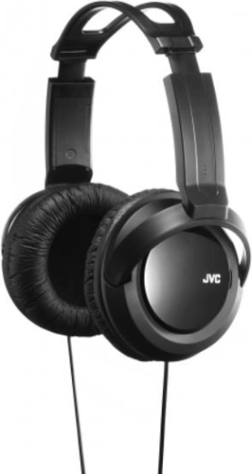 Ακουστικά over-ear πλήρους μεγέθους JVC με ενισχυμένο μπάσο, 40 mm, μαύρα