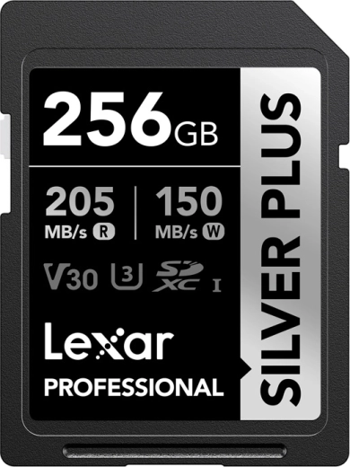 Κάρτα μνήμης Lexar Professional Silver Plus SDXC 256 GB
