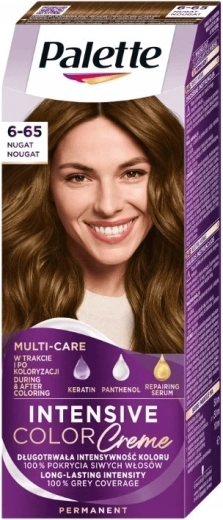 Κρέμα βαφής μαλλιών Palette Intensive Color Creme νουγκά 6-65 50 ml