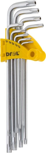 Σετ επιμηκυμένων κλειδιών TORX 9 τεμ. DREL