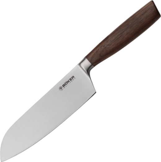 Μαχαίρι κουζίνας santoku Böker Core 16,7 cm, ξύλο καρυδιάς