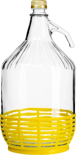 Γυάλινος νταμιτζάνας με καπάκι 5 l
