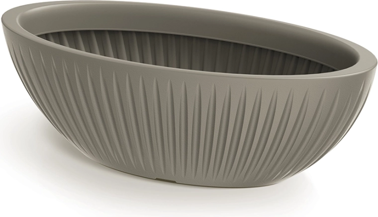 Γλάστρα Latia Oval 58 cm σε χρώμα mocca
